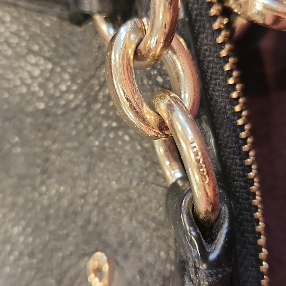 Coach Small Kelsey Tote Black Pebbled Leather - Picture 8 of 16